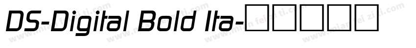 DS-Digital Bold Ita字体转换